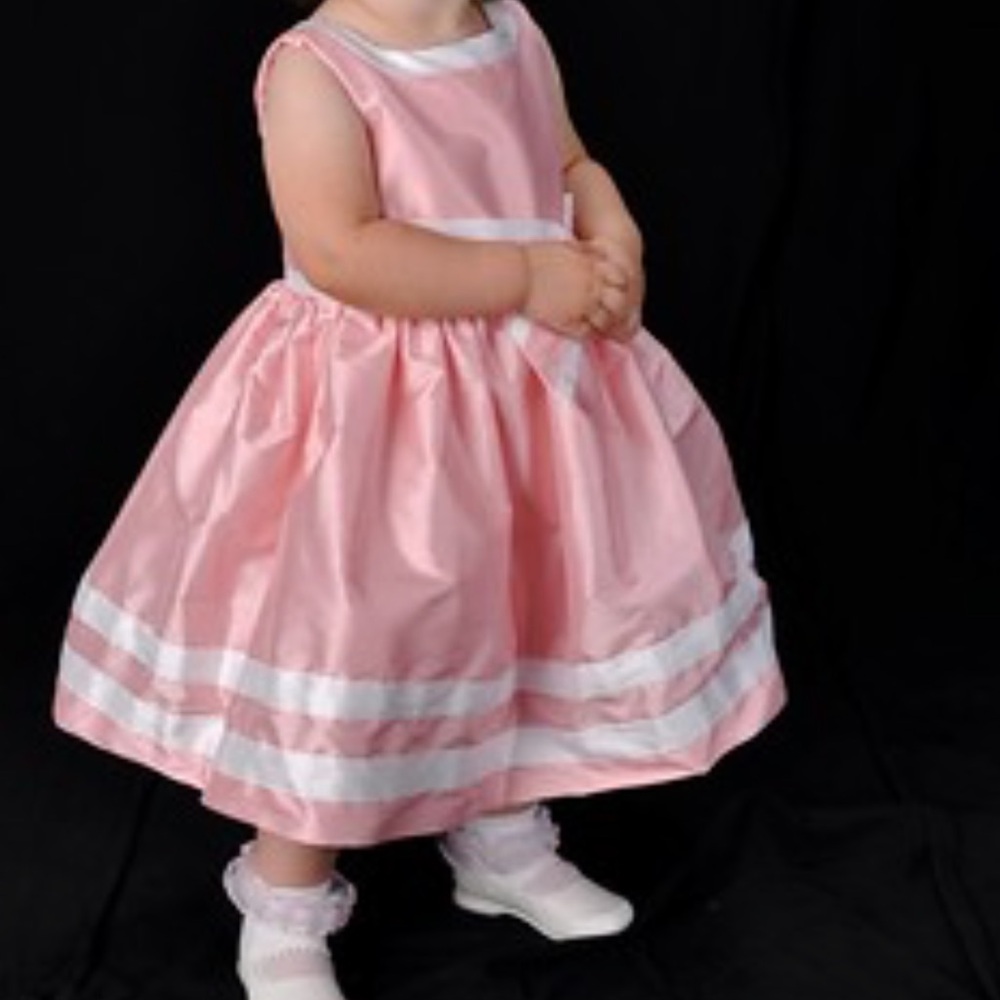 Gymboree Pink and White Ribbon Dress 🆕